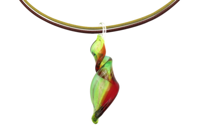 ムラーノグラス スパイラル型ペンダント