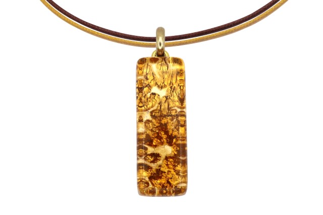 ムラーノグラスペンダント　スクエア型ペンダントトップ30mm×10mm