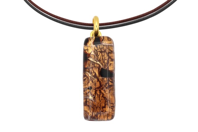 ムラーノグラスペンダント　スクエア型ペンダントトップ30mm×10mm