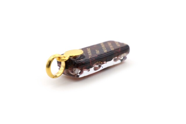 ムラーノグラスペンダント　スクエア型ペンダントトップ30mm×10mm