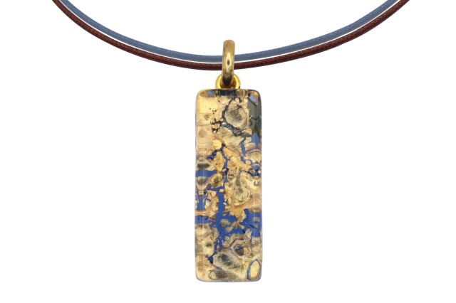 ムラーノグラスペンダント　スクエア型ペンダントトップ30mm×10mm