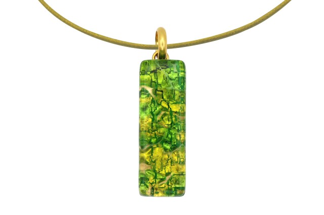 ムラーノグラスペンダント スクエア型ペンダントトップ30mm×10mm