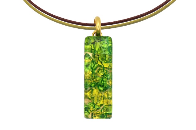 ムラーノグラスペンダント　スクエア型ペンダントトップ30mm×10mm