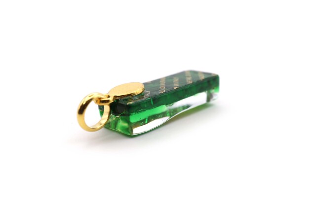 ムラーノグラスペンダント　スクエア型ペンダントトップ30mm×10mm