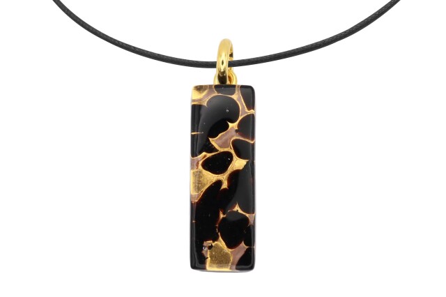 ムラーノグラスペンダント　スクエア型ペンダントトップ30mm×10mm