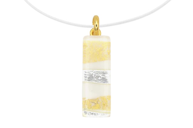 ムラーノグラスペンダント　スクエア型ペンダントトップ30mm×10mm