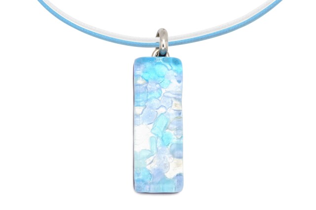 ムラーノグラスペンダント　スクエア型ペンダントトップ30mm×10mm