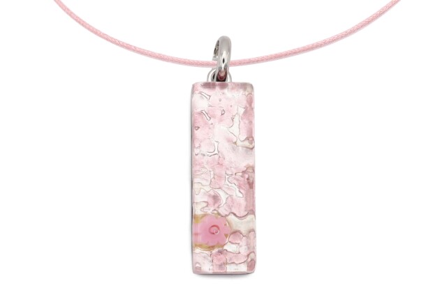 ムラーノグラスペンダント　スクエア型ペンダントトップ30mm×10mm