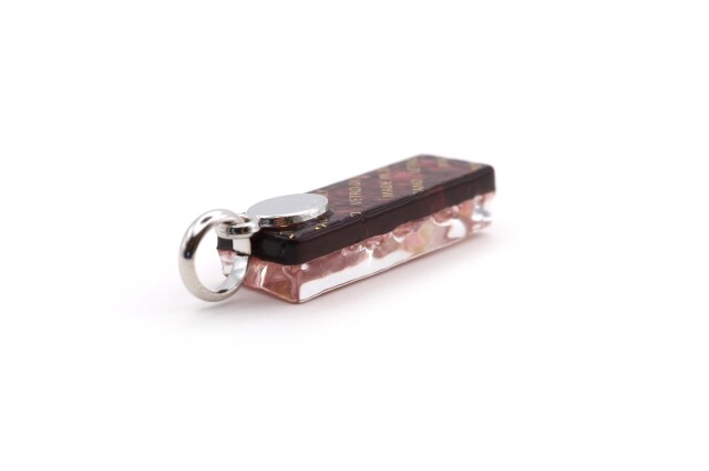 ムラーノグラスペンダント　スクエア型ペンダントトップ30mm×10mm