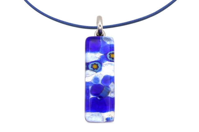 ムラーノグラスペンダント　スクエア型ペンダントトップ30mm×10mm