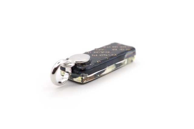 ムラーノグラスペンダント　スクエア型ペンダントトップ30mm×10mm