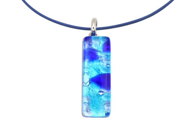 ムラーノグラスペンダント スクエア型ペンダントトップ30mm×10mm