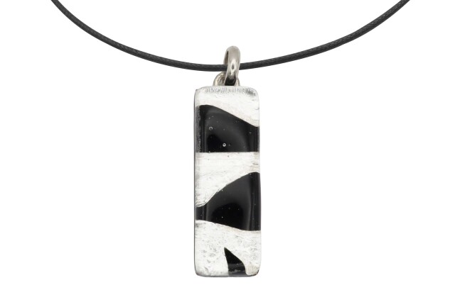 ムラーノグラスペンダント スクエア型ペンダントトップ30mm×10mm