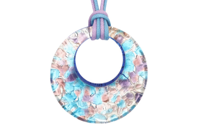 ムラーノグラスペンダント ドーナツ型ペンダントトップ40mm