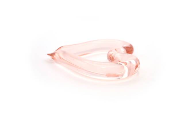 ムラーノグラス　オープンハートペンダント