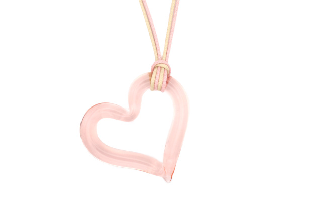 ムラーノグラス オープンハートペンダント