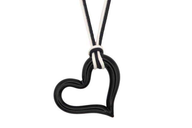 ムラーノグラス オープンハートペンダント