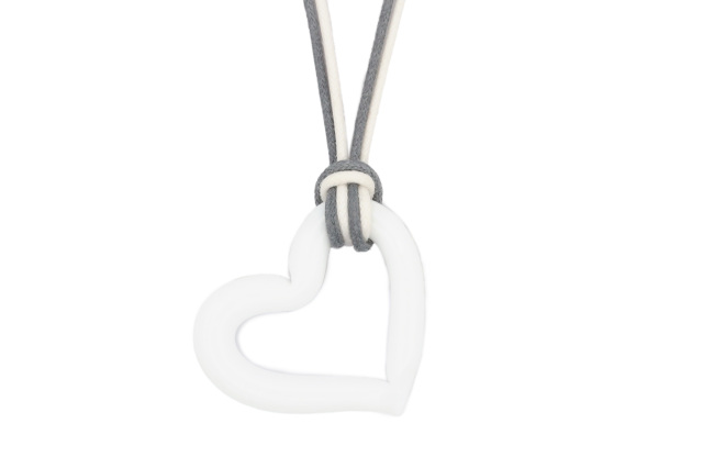 ムラーノグラス オープンハートペンダント