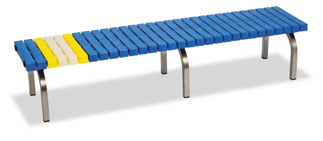 ホームベンチステン1800 青色