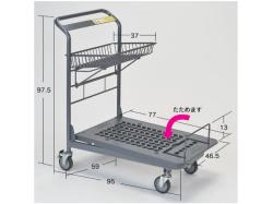 業務用カゴ台車 chunichi 耐荷量500kg コンテナ台車 中日販売 SC台車Aカゴ付