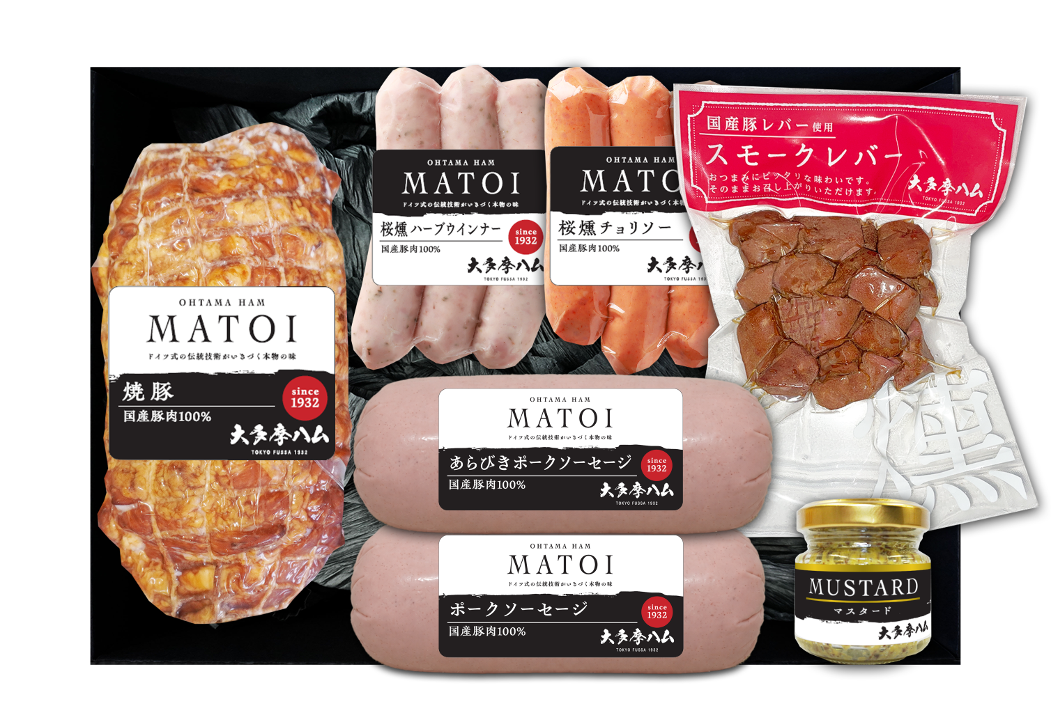【満足度重視】MATOI 焼豚ほかウィンナー・ソーセージ・スモークレバー6種詰合せ MTR70【送料込み】