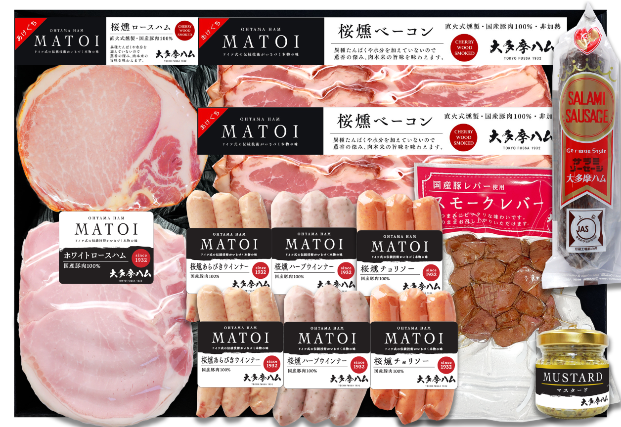 【満足度重視】MATOI 大多摩ハムバラエティ8種12品詰合せ MTQ100【送料込み】