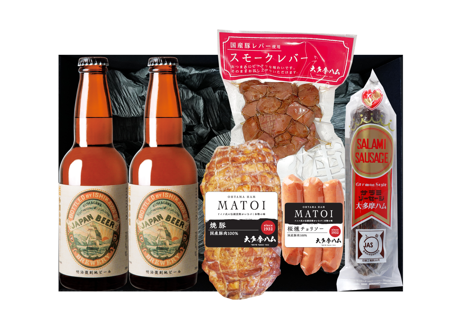 【満足度重視】MATOI 大多摩ハム4種＆地ビール詰合せ BED70【送料込み】