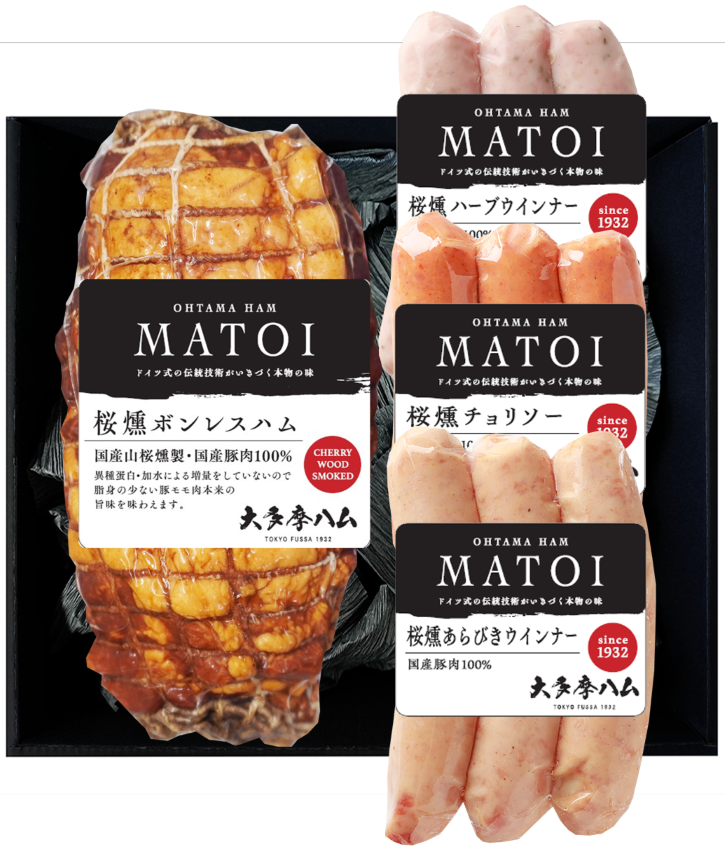 MATOI　一本物ハム・ソーセージ3種詰合せ MTE63【送料込み】