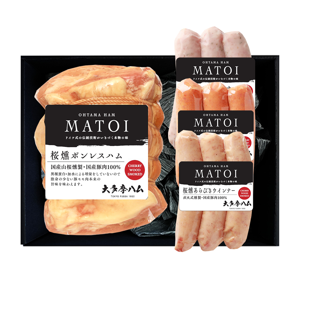 MATOI　一本物ハム・ソーセージ3種詰合せ MTE63【送料込み】