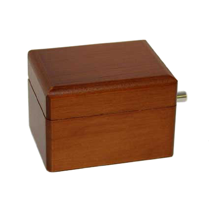 木製手廻しオルゴール【ブラウン】