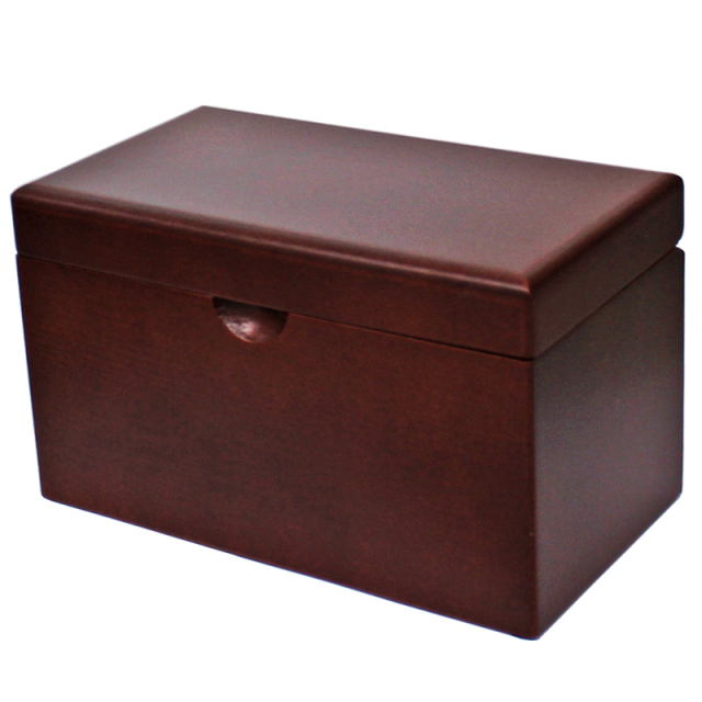 木製BOXオルゴール 大【ダークブラウン】