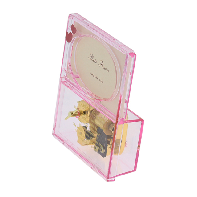アクリルフォトフレーム ピンク ハート