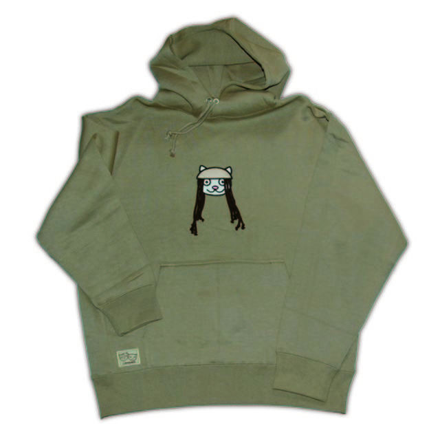 パーカー　ロン毛