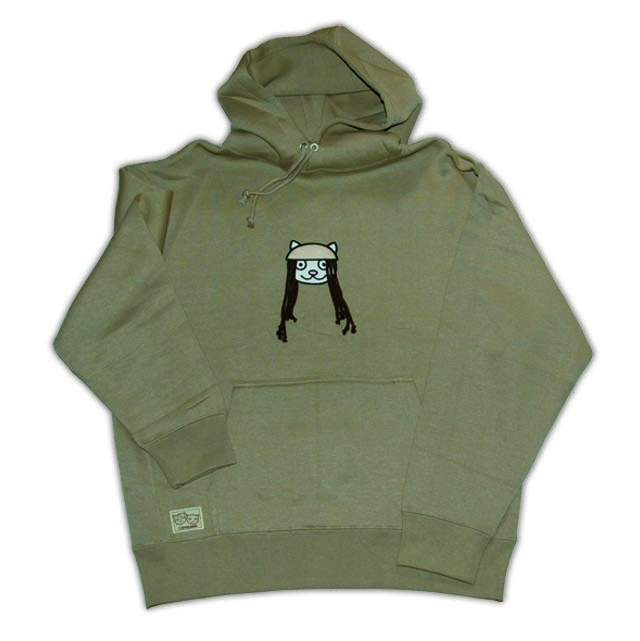 パーカー　ロン毛