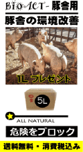 bioact ALL NATURAL TS 豚舎用 5L  (プラス１L無償・ラベル無し）