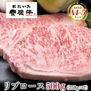 おおいた豊後牛 リブロースステーキ 2枚 500g  大分県 ブランド牛 黒毛和牛 おおいた和牛 お取り寄せ