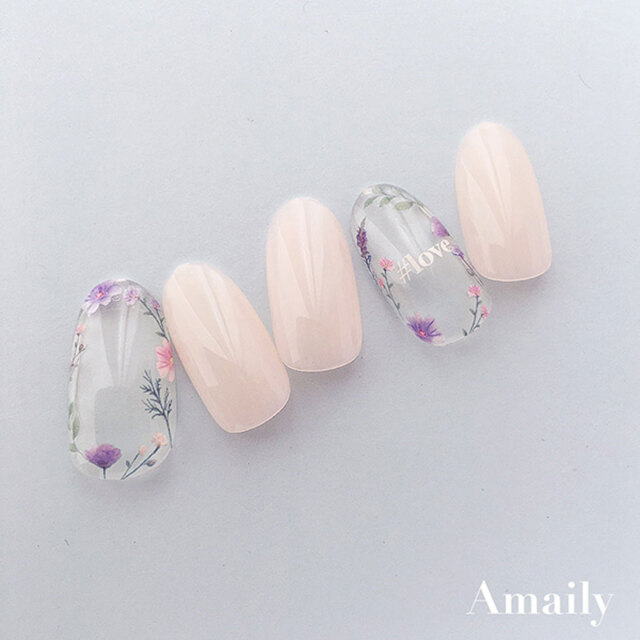 セール品 アメイリー Amaily ピンクフラワー メール便 ネコポス 対応 フラワー ネイルシール 花 Hamptonroadslawfirm Com