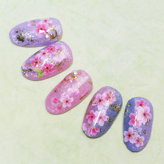 Shareydva シャレドワ ネイルシール 桜 ライトピンク 春ネイル セルフネイル マニキュア 559