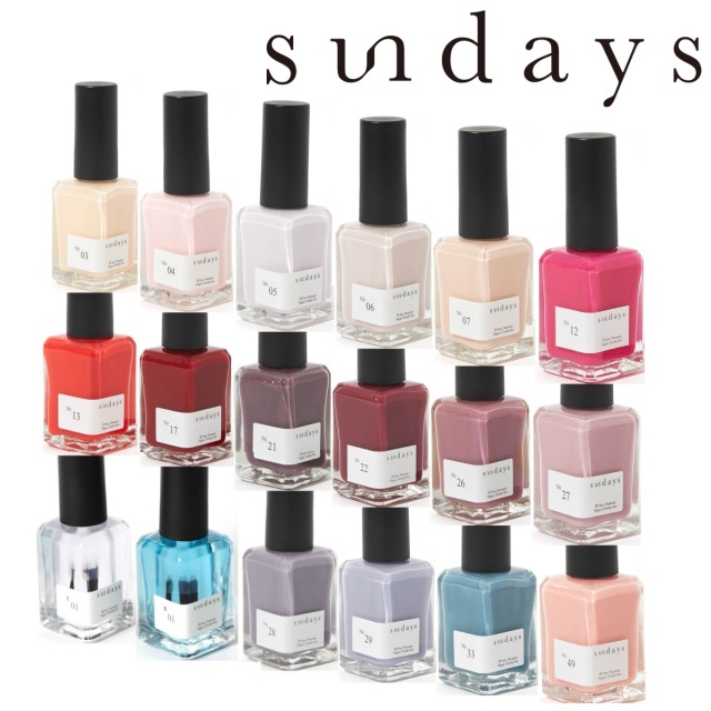 Sundays サンデイズ ネイルカラー 14ml 爪に 優しい マニキュア N Y 直輸入 10free 発色 セルフネイル 指先 手 きれい Sundays サンデイズ ネイルカラー 14ml 爪に 優しい マニキュア N Y 直輸入 10free 発色 セルフネイル 指先 手 きれい