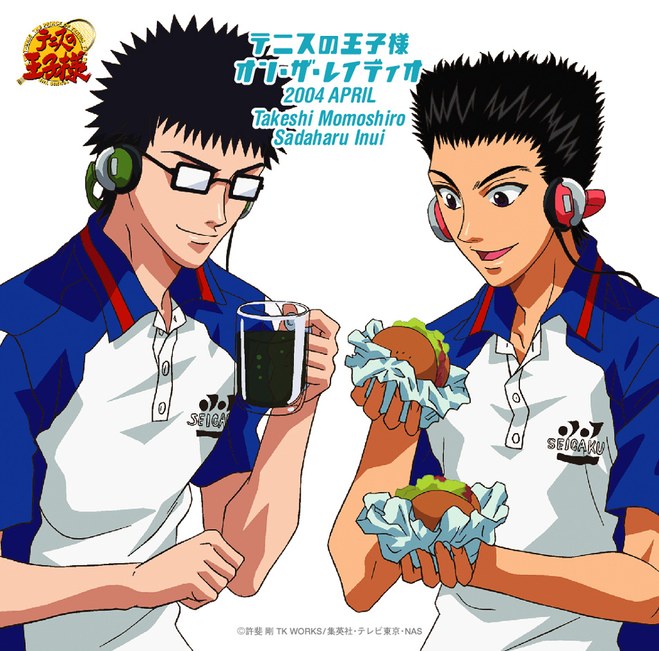 「テニスの王子様 オン・ザ・レイディオ MONTHLY 2004 APRIL(初回生産完全限定盤)」マンスリーパーソナリティ:小野坂昌也(桃城 武役)&津田健次郎(乾 貞治役)