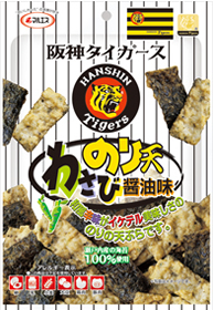 阪神タイガース　のり天（わさび醤油味）(内容量:30g)