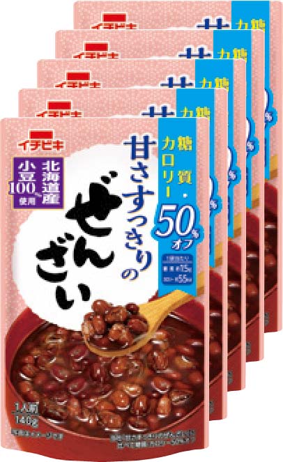 糖質カロリー５０％オフぜんざい１４０ｇ ５個セット