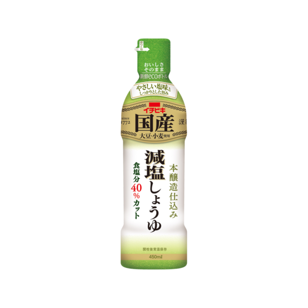 国産減塩しょうゆ　450ml　