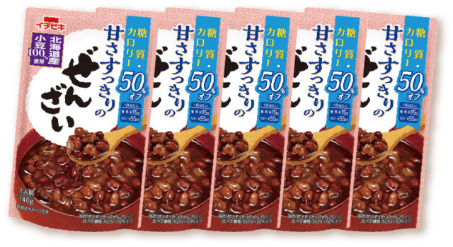糖質カロリー５０％オフぜんざい１４０ｇ ５個セット