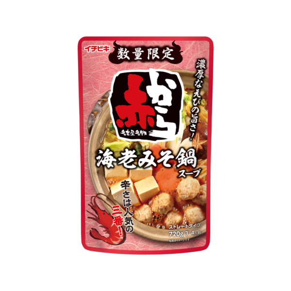 ストレート赤から海老みそ鍋スープ　720ｇ