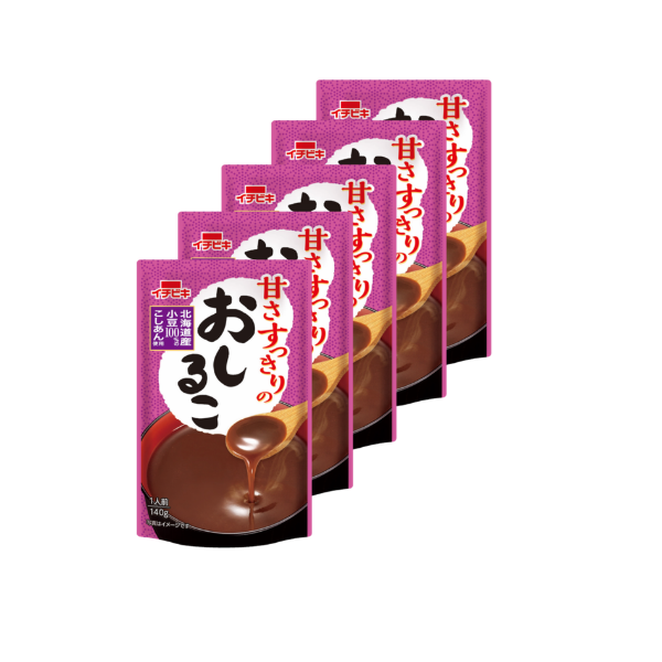 甘さすっきりのおしるこ140g5個セット