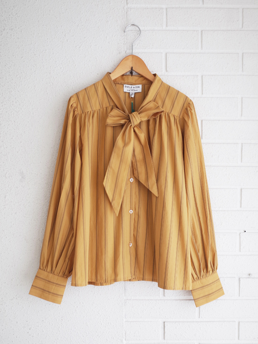emile et ida woman　EDIVA1　レディース　チェックタイブラウス