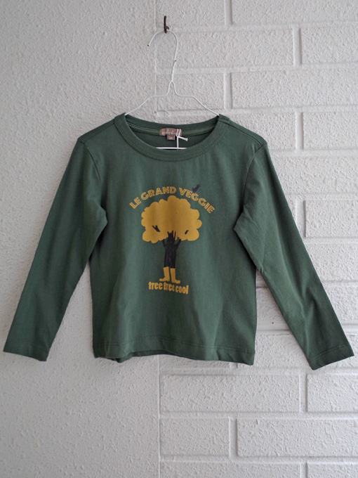 emile et ida フランス子供服　エミールエイダ　TREEプリント長袖Tシャツ