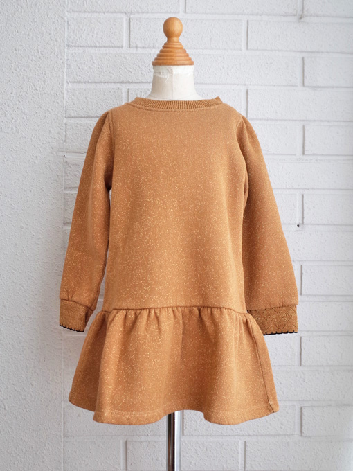 emile et ida　ガールズ　ラメスウェットワンピース