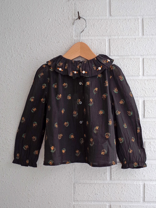 プリントコットンボイルブラウス　emile et ida　フランス子供服